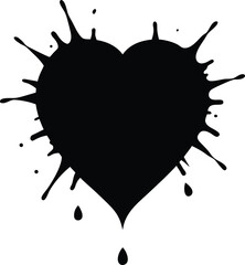 Splatter Heart Icon