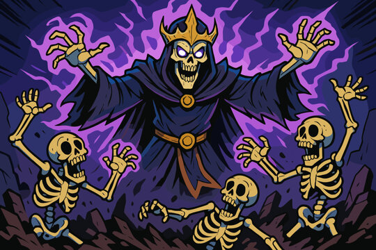 Poses from raising comic minions vector summoning icon lich ground comical exaggerated