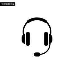 Fototapeta premium headphones icon isolated on white background
