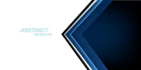 Blue angle arrow overlap vector background on white space for text and message artwork design