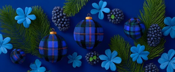 St Andrews Day decorations evoke warm pride with tartan patterns and Scottish symbols.