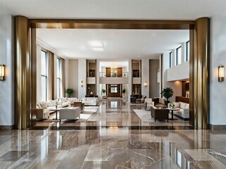 modern dining room with dining table