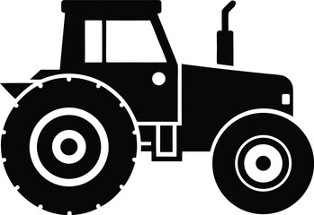 Rotavator silhouette vector art illustration