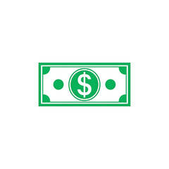 Dollar Note Icon Green Centered