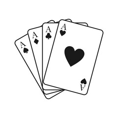 Casino Vector Design Elements and Logos Monochrome
