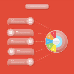 modern flat infographic glassmorphism design
