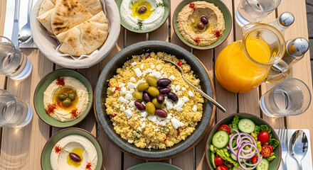 Sumptuous Middle Eastern Feast: A Culinary Symphony of Flavors and Textures
