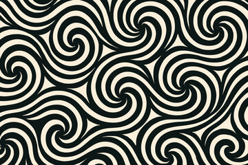 Creating seamless composition fluid vector spiral illustration design concentric wavefield modular spreading