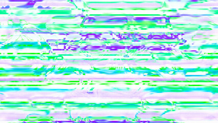 Vibrant Abstract Glitch Art with Multicolor Distorted Stripes and Digital Noise Texture