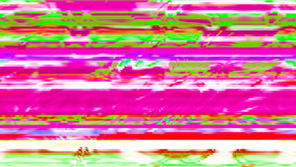 Vibrant Abstract Glitch Art with Multicolor Distorted Stripes and Digital Noise Texture