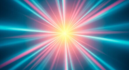 Fototapeta premium Dynamic burst of vibrant energy radiating outwards, perfect for modern tech and design concepts