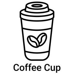 Coffee Cup Icon Vector Illustration