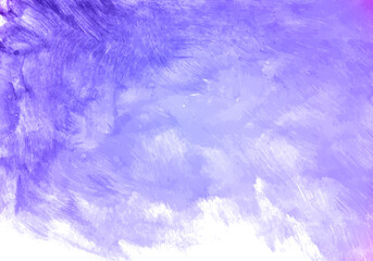 Abstract watercolor painting with soft purple and white brushstrokes
