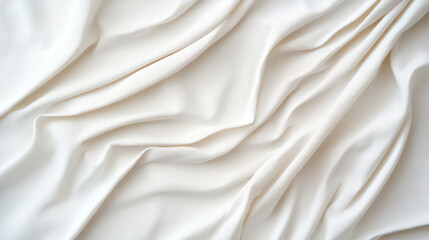 Obraz premium Soft white fabric folds create gentle light gradients, evoking serene atmosphere