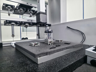 Precision machinery setup in a modern laboratory for testing mechanical components and assemblies