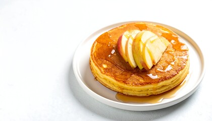 Pannenkoeken apple pancake with syrup