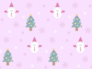 クリスマスのシームレスパターン　B-3'