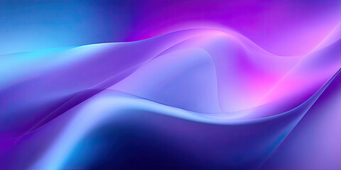 Sleek purple and blue ribbons with glowing edges