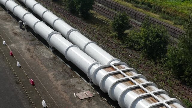 Hyperloop concept, vacuum train, pneumatic tube technology, high speed futuristic transport, research, development, test facilities.