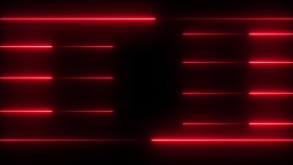 Glowing neon lines moving down on black screen, smooth loop motion animation - Powered by Adobe