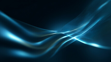 Blue Network IT Wave Pattern Background Wallpaper