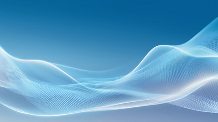 Blue Network IT Wave Pattern Background Wallpaper