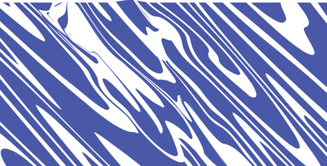 Blue wavy lines abstract background. Trendy psychedelic retro style backdrop. Waves, swirl and twirl pattern. Twisted distorted vector. Y2k aesthetic design concept