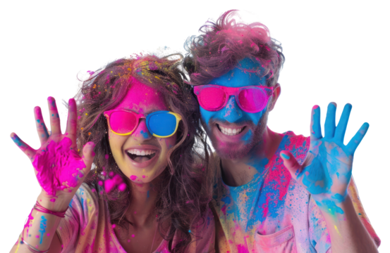 PNG Colorful festival celebration fun - Powered by Adobe