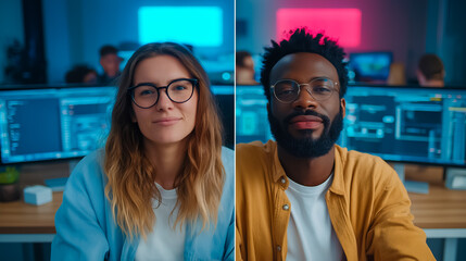 AI A/B Testing Lab Two Ad Variants Team Analyzing