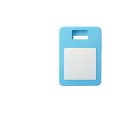 Minimalist Blue Container with Blank Label for Product Design Use