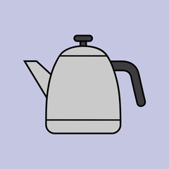 Obraz premium teapot isolated on pastel background