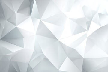 Obraz premium A modern, geometric abstract background featuring white triangular shapes and light highlights