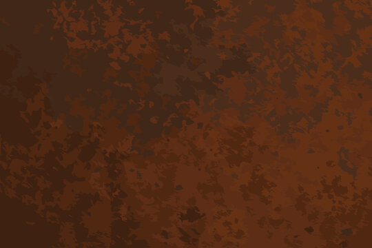 Gradient iron oxidized dark brown natural vector rough texture illustration rust rusty