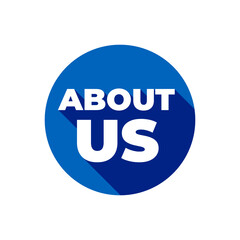 About us business story icon label design vector