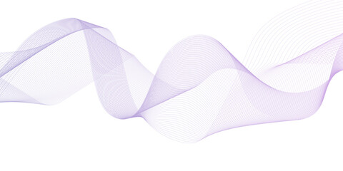 Dynamic minimal smoke  flow sound line. Abstract glowing white blend line smooth flow soundwave curve energy gradient vector futuristic digital outline line science design.	