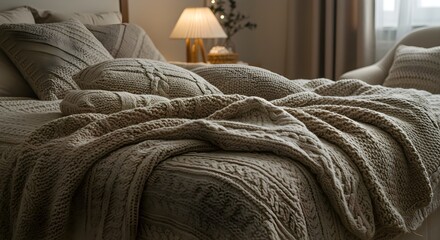 Cozy bedding textured details