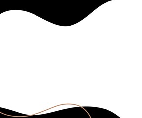 Black and grey wavy aesthetic square greeting card, landscape background for invitations, presentations, posters etc