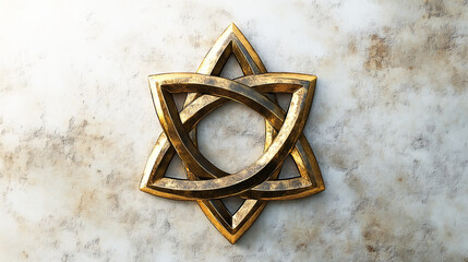 Triquetra. Holy Trinity symbol. Sacred geometry symbol on white background. Vector illustration