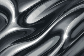 Luminous reflecting glossy smooth detail highlights illustration vector photorealistic chromatic simple reflection