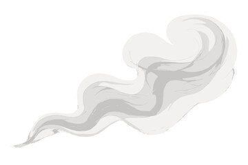 Stream elegant soft diffusion sideways flowing smoke shading illustration vector photorealistic