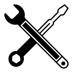 vector illustration of a wrench
