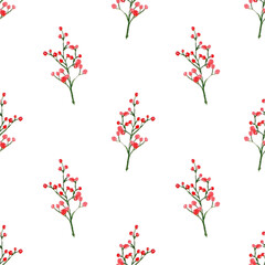 Flower vector seamless pattern illustration floral background