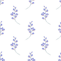 Flower vector seamless pattern illustration floral background