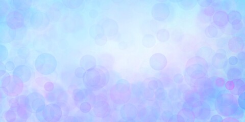 Sfondo bello tenero bokeh con spazio vuoto al centro azzurro rosa bianco