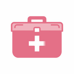 Obraz premium First Aid Kit Icon Emergency Medical Symbol for Health and Safety