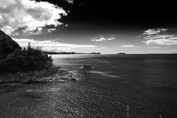 Fishing Village's Boats and the Sea's Voice. Though I see no fish's shadow, I imagine it and sing.
