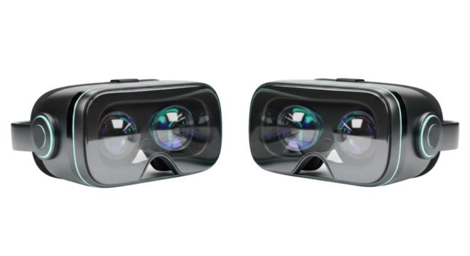 Virtual Reality Headset, Isolated, Cutout, Transparent PNG - Powered by Adobe