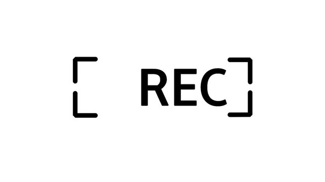 Recording Status Icon Illustration