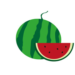 watermelon vector illustration