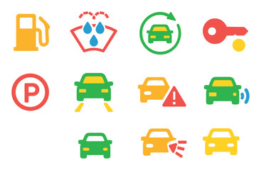 Car Dashboard Icons